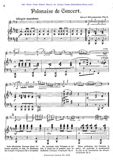 Polonaise De Concert In D Major, Op. 4